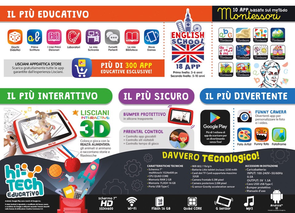 Lisciani Mio Tab 7'' Smart Kid 2021