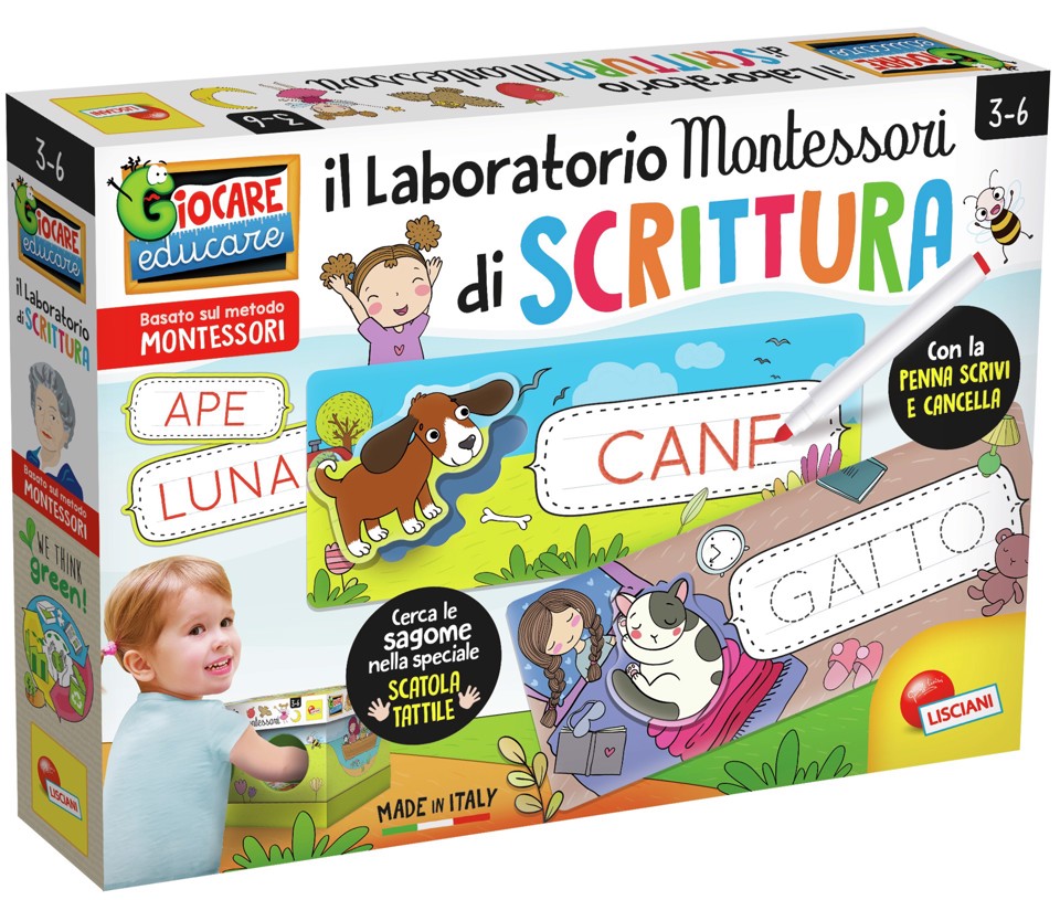 Lisciani Montessori Maxi Laboratorio di Scrittura