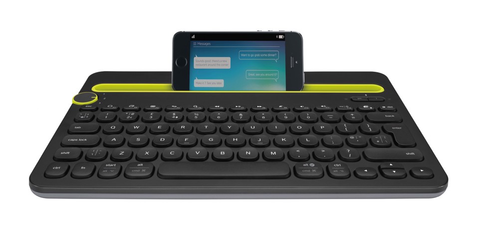 Logitech Bluetooth® Multi-Device Keyboard K480 tastiera QWERTY Italiano Nero, Lime