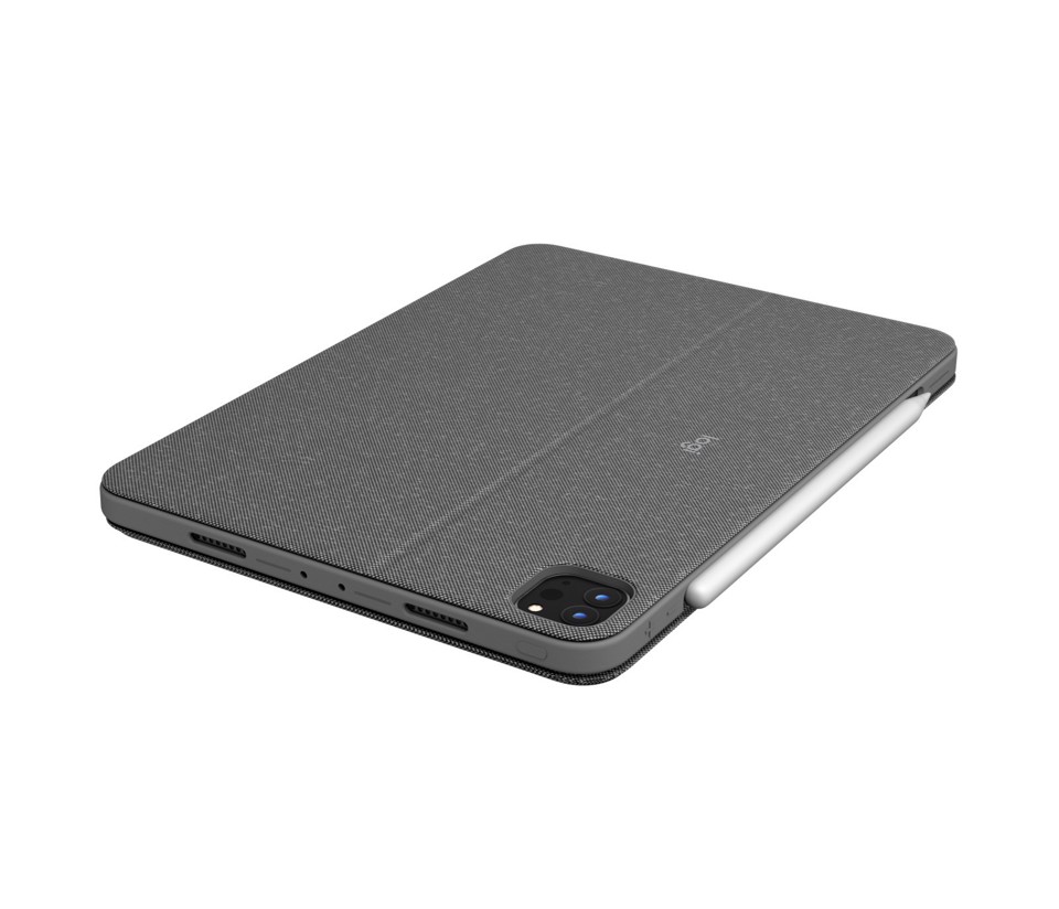 Logitech Combo Touch Custodia con Tastiera per iPad Pro 11 pollici (1a, 2a, 3a gen - 2018, 2020, 2021) - Tastiera Retroilluminata Rimovibile, Trackpad, Smart Connector - Grigio