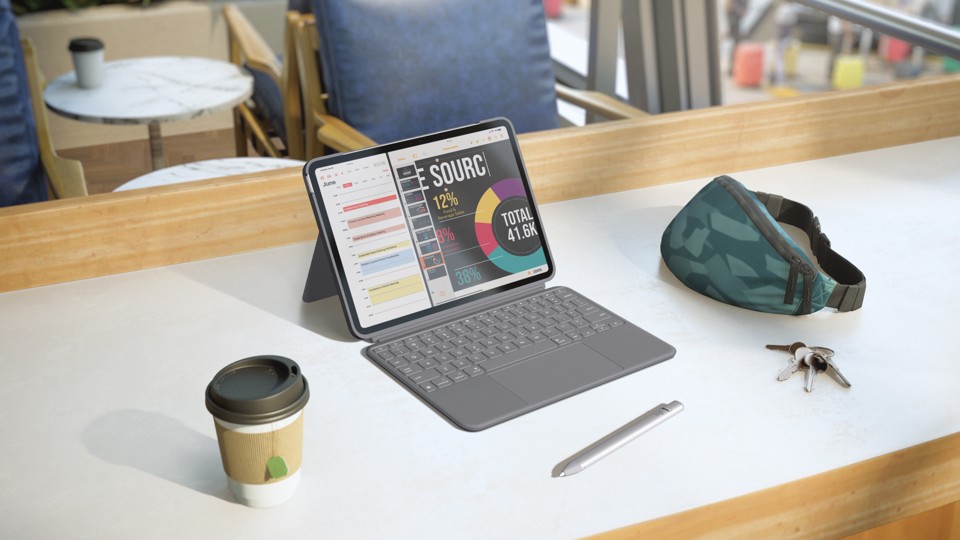 Logitech Combo Touch per iPad Air da 11", iPad Air (5a gen)