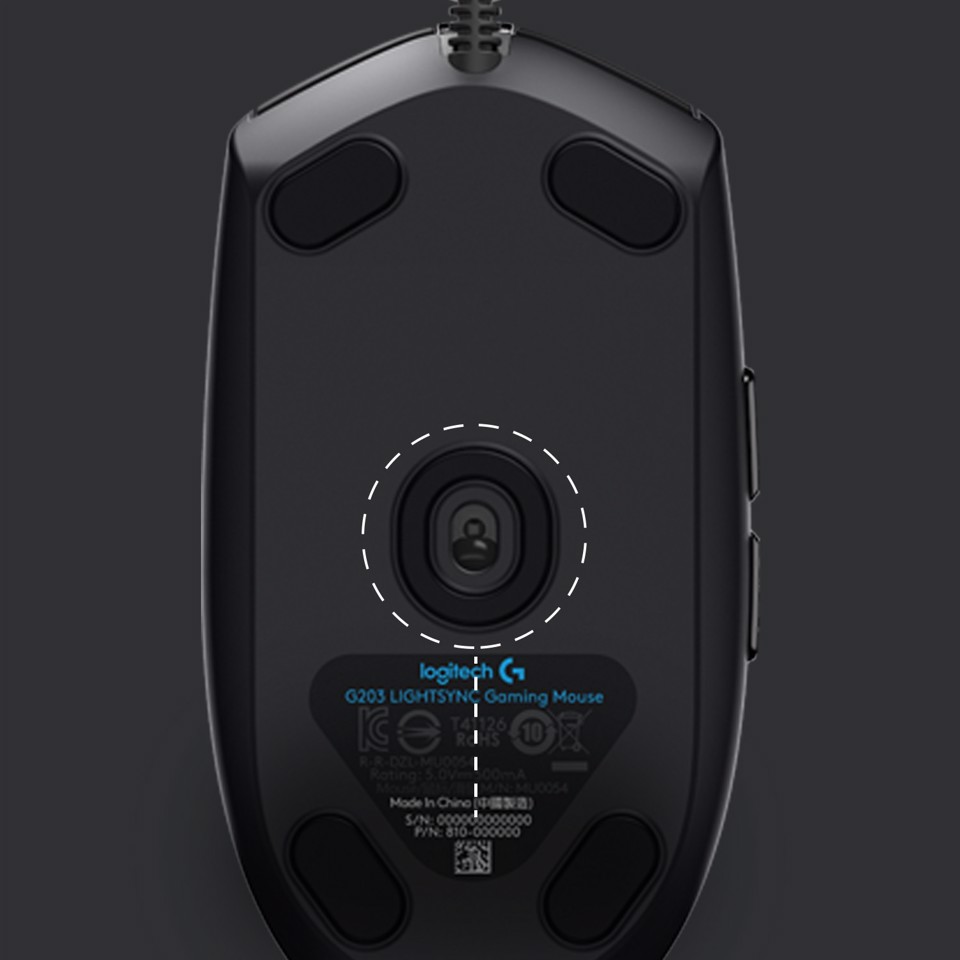 Logitech G G203 LIGHTSYNC mouse gaming a filo