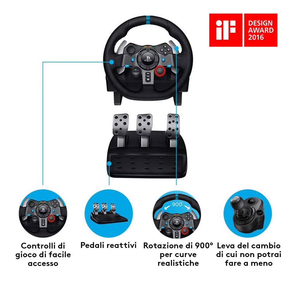 Logitech G G29 Volante da Corsa