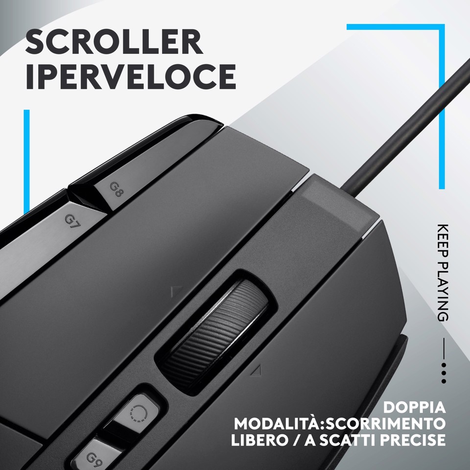 Logitech G G502 X mouse gaming a filo