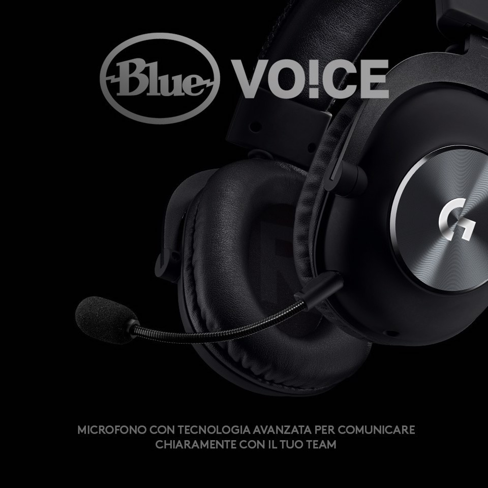 Logitech G PRO X cuffia gaming cablata con microfono 7.1 Surround