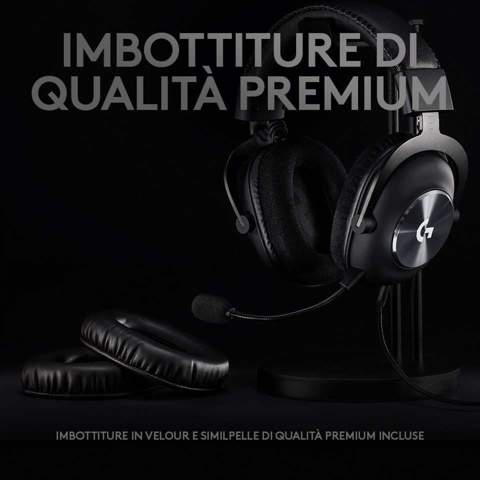 Logitech G PRO X cuffia gaming cablata con microfono 7.1 Surround