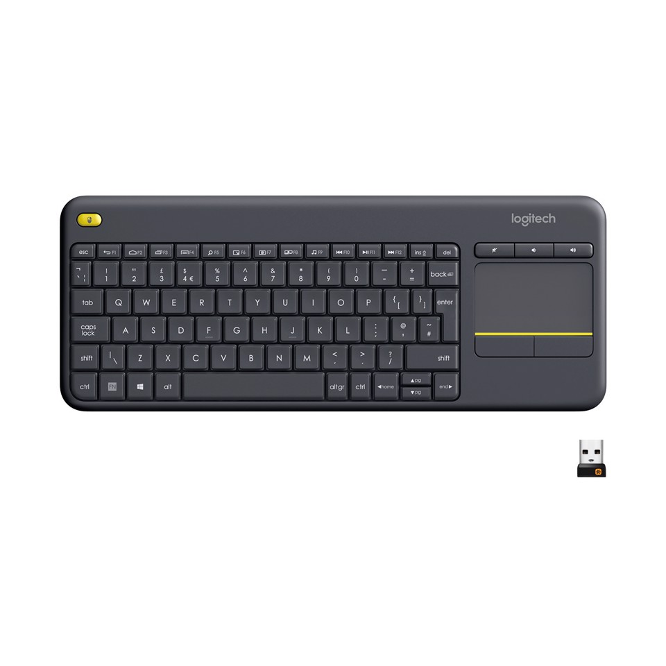 Logitech K400 Plus Tastiera Wireless Touch per tv