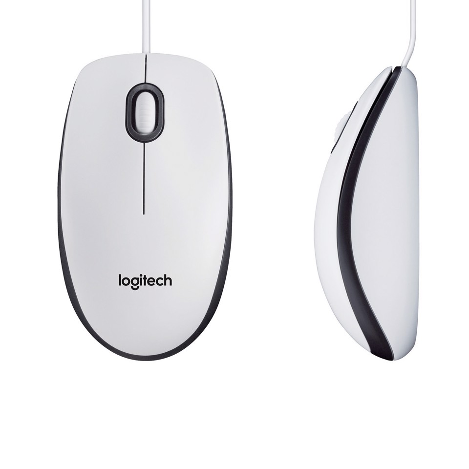 Logitech M100 mouse a filo (bianco)