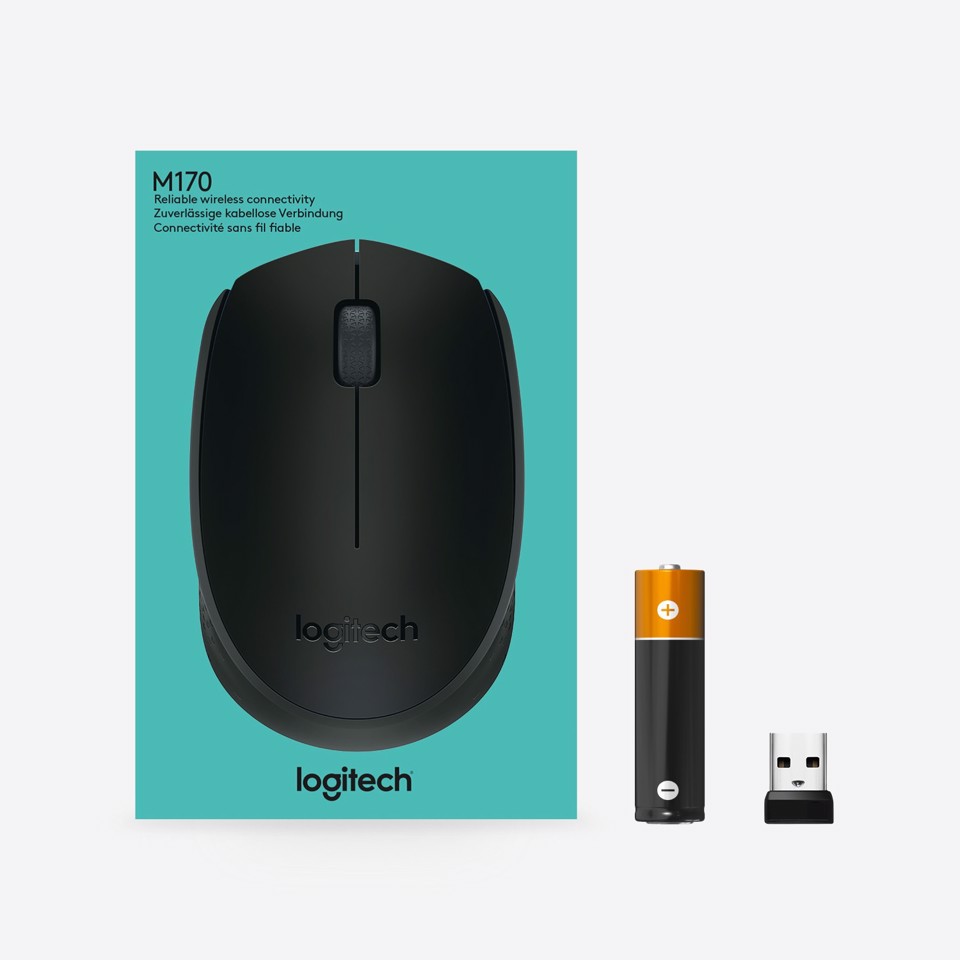 Logitech M171 mouse wireless (nero)