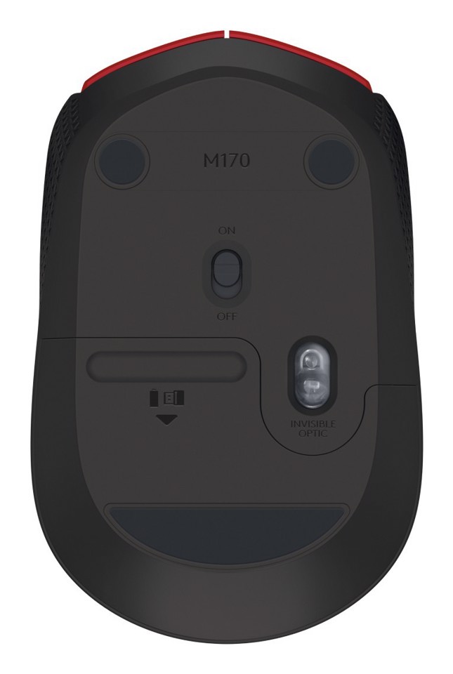 Logitech M171 mouse wireless (rosso)