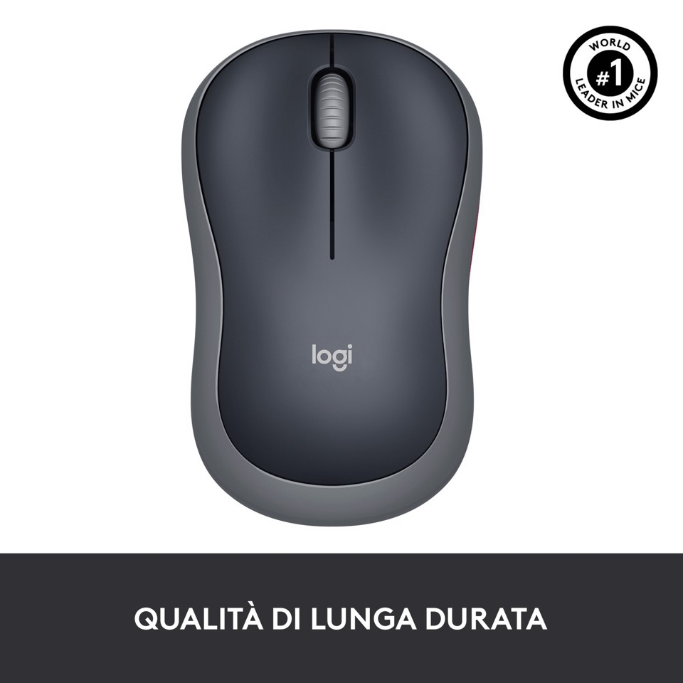 Logitech M185 mouse wireless (nero)
