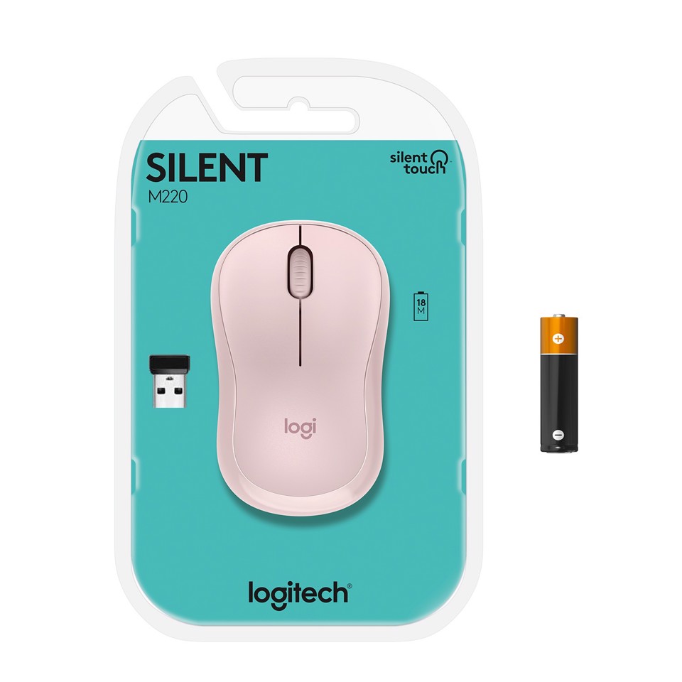 Logitech M220 SILENT mouse Ambidestro RF Wireless Ottico 1000 DPI