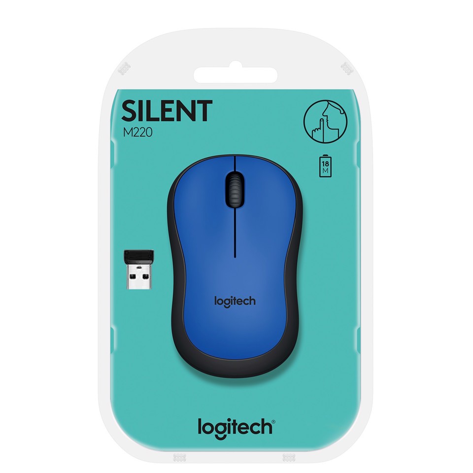 Logitech M220 SILENT mouse Ambidestro RF Wireless Ottico 1000 DPI