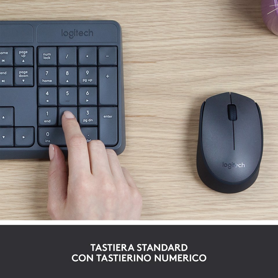 Logitech MK235 Combo Tastiera e Mouse Wireless