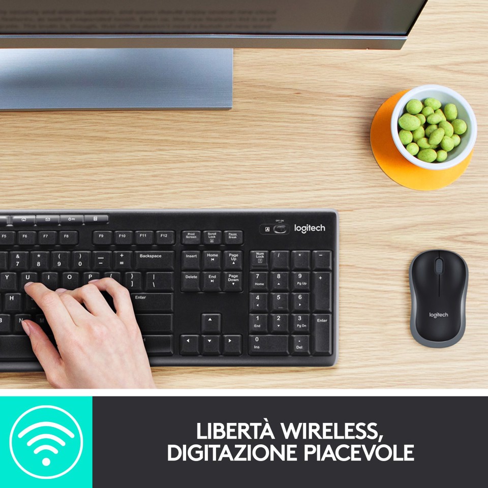 Logitech MK270 Combo Tastiera e Mouse Wireless