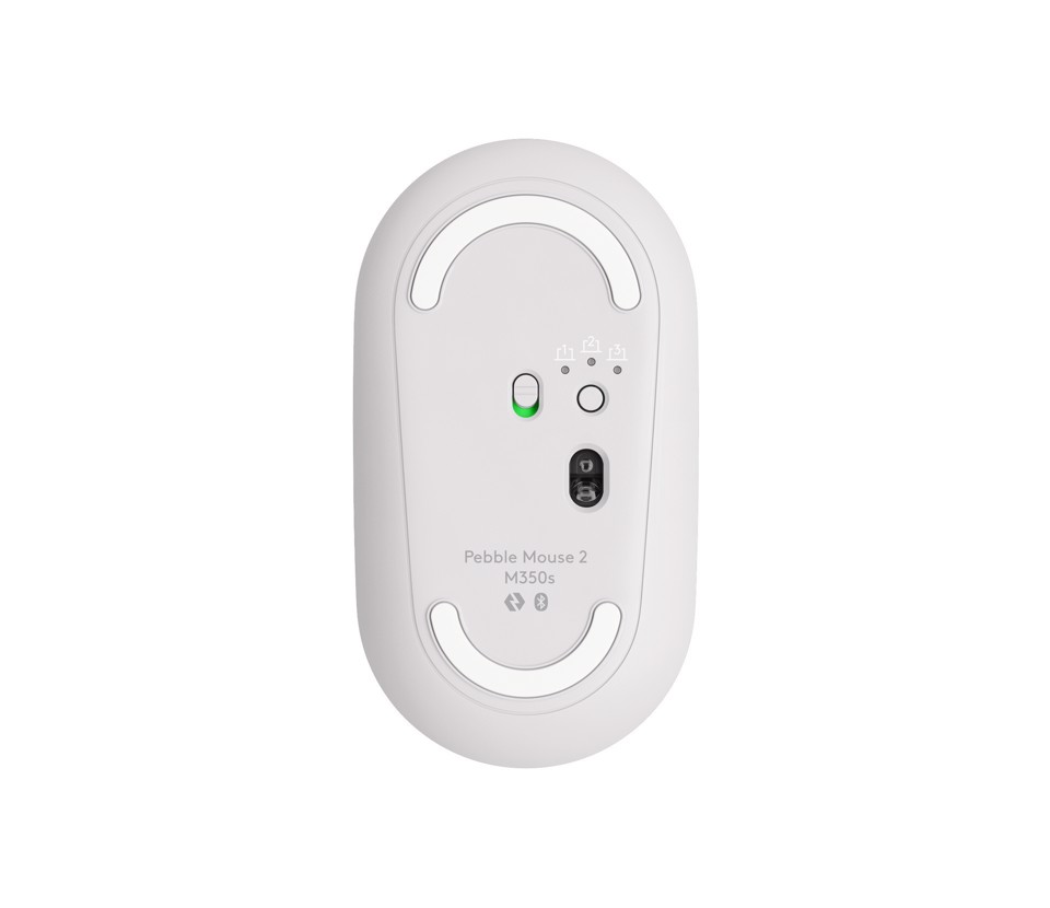 Logitech Pebble 2 M350s mouse Bluetooth (bianco)
