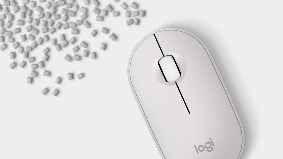 Logitech Pebble 2 M350s mouse Bluetooth (bianco)