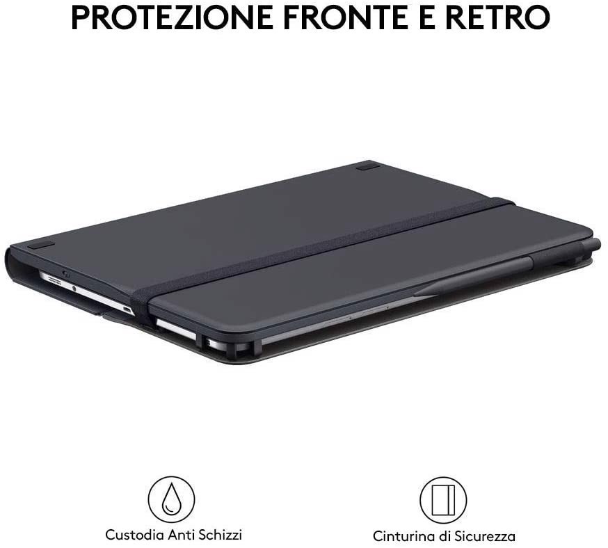 Logitech Universal Folio cover con tsatiere per tablet (universale 9/10")