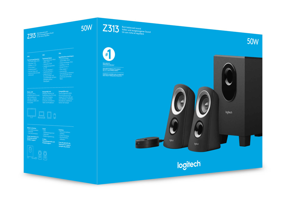 Logitech Z313 25 W Nero 2.1 canali