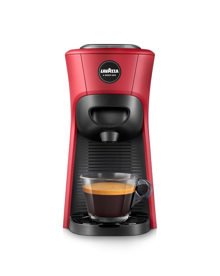 Macchina Tiny color rosso Lavazza a modo mio