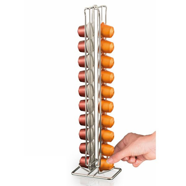 Macom Contenitore 20 capsule Nespresso in acciaio