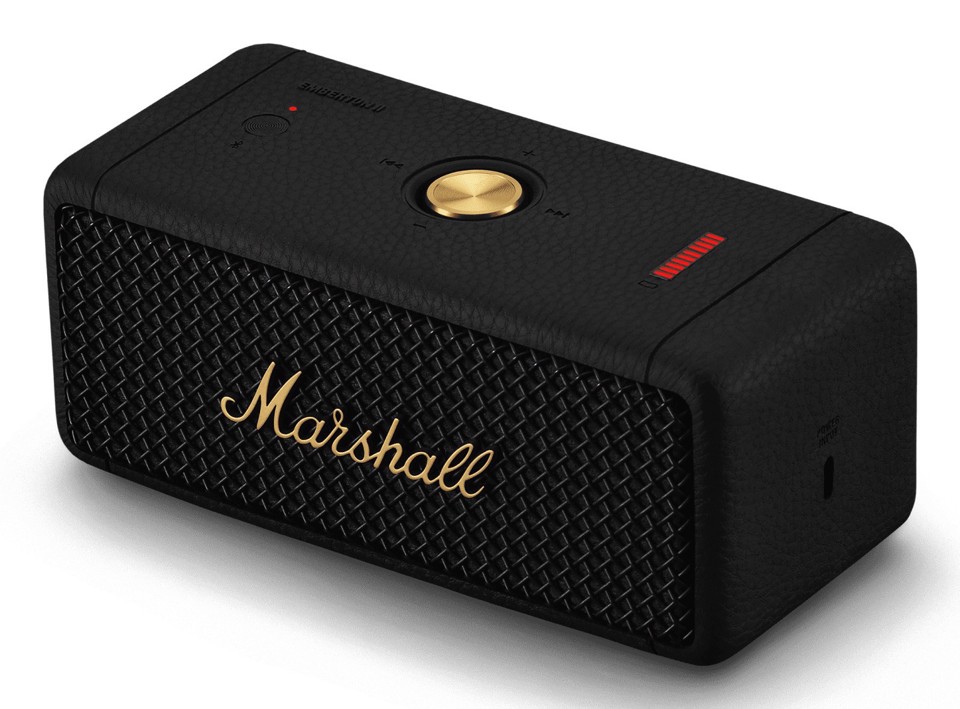 Marshall Emberton II Altoparlante portatile stereo Nero, Ottone 20 W