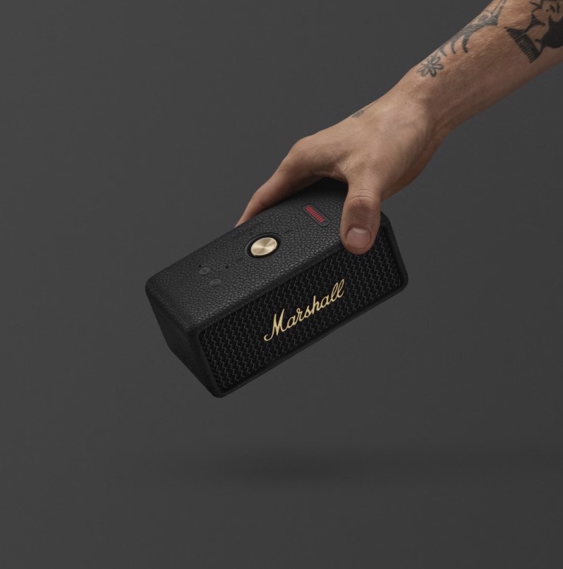 Marshall Emberton III Altoparlante portatile stereo Nero, Ottone 20 W