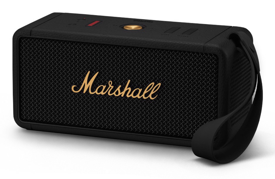 Marshall Middleton Altoparlante portatile stereo Nero, Ottone 50 W