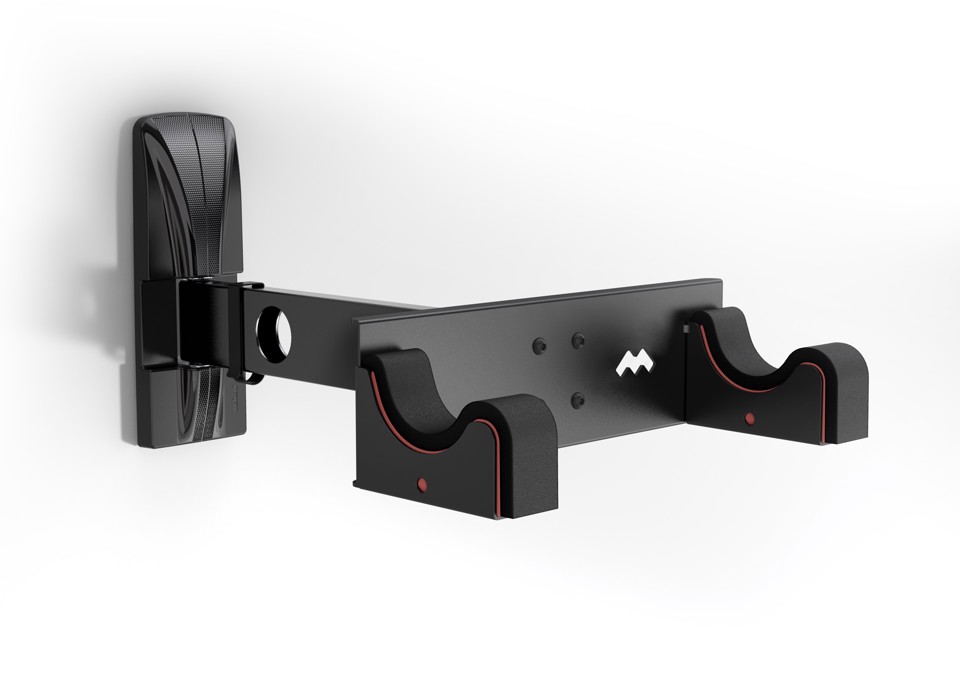 Meliconi 489001 supporto per bicicletta Portabiciclette da esterno Montabile a parete Nero