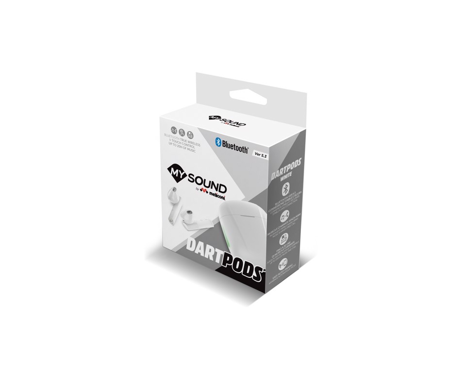 Meliconi 497332 cuffia e auricolare True Wireless Stereo (TWS) In-ear Musica e Chiamate Bluetooth Bianco
