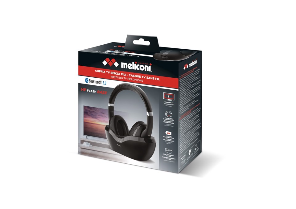 Meliconi HP Flash Base - Cuffie Bluetooth 5.3