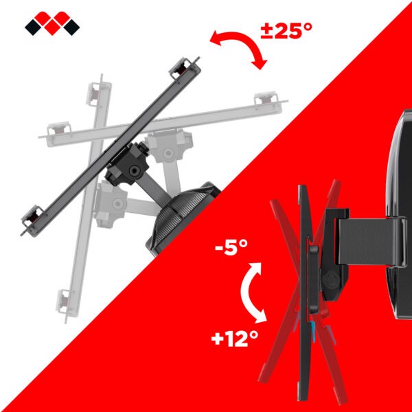 Meliconi SLIMSTYLE PLUS 200 ST 114,3 cm (45") Nero