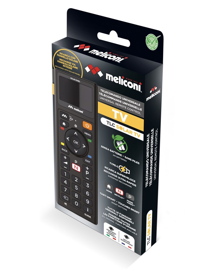 Meliconi Telecomando Solar Tv con pannello solare
