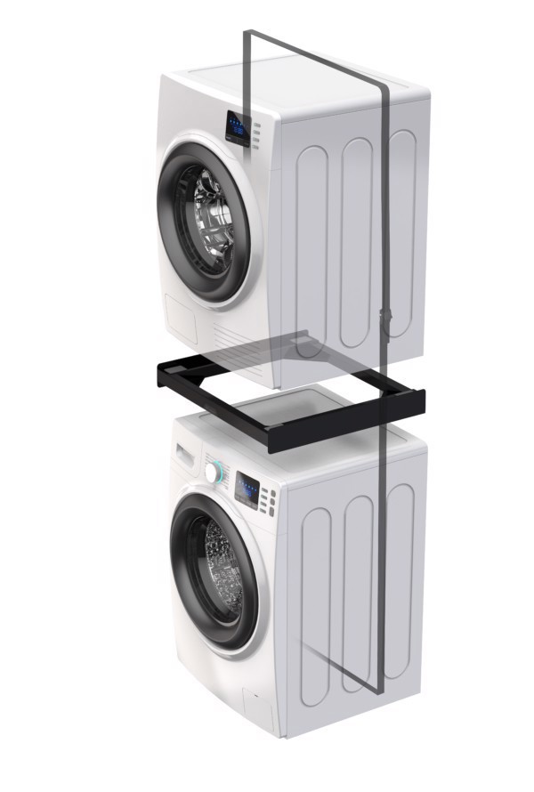 Meliconi Torre Noir Kit di sovrapposizione lavatrice asciugatrice