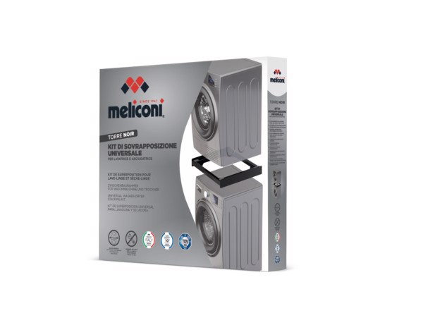 Meliconi Torre Noir Kit di sovrapposizione lavatrice asciugatrice