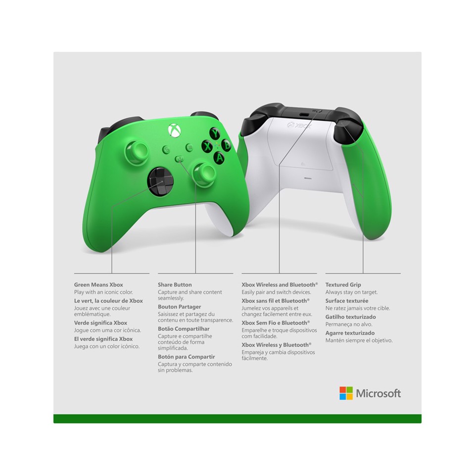 Microsoft Controller Wireless per Xbox - Velocity Green
