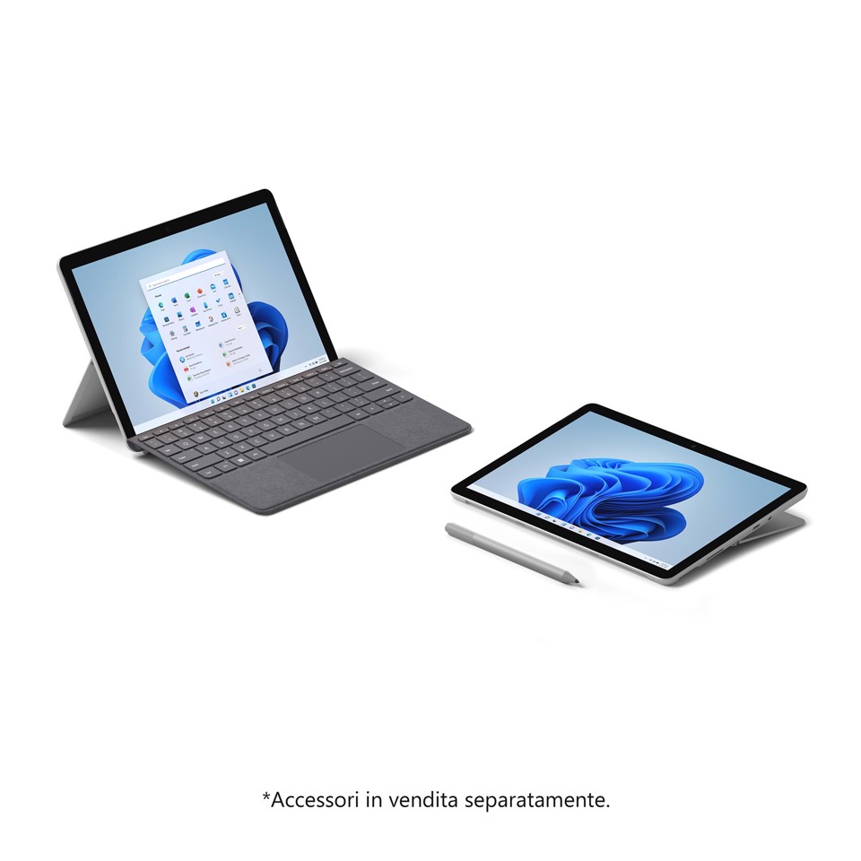 Microsoft Surface Go 3 128 GB 26,7 cm (10.5") Intel® Core™ i3 di decima generazione 8 GB Wi-Fi 6 (802.11ax) Windows 11 Home in S mode Platino