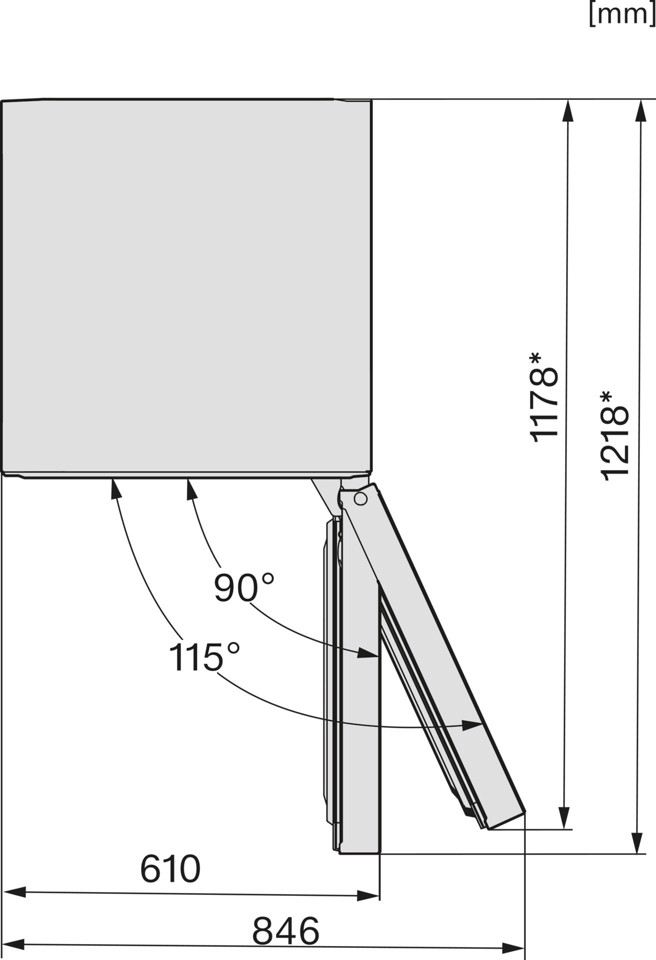 Miele 12431410 congelatore Congelatore verticale Libera installazione 200 L Bianco