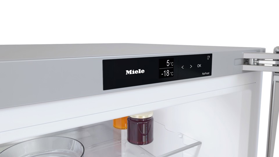 Miele KFN 4795 AD Libera installazione 371 L A Argento, Acciaio inossidabile