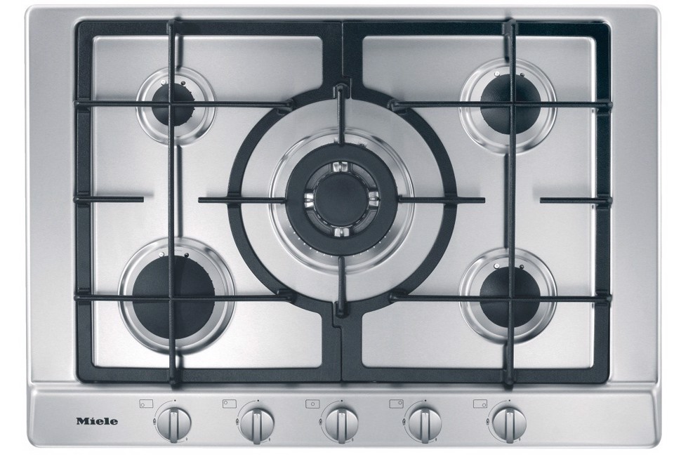 Miele KM 2033 G Acciaio inox Da incasso 75 cm Gas 5 Fornello(i)