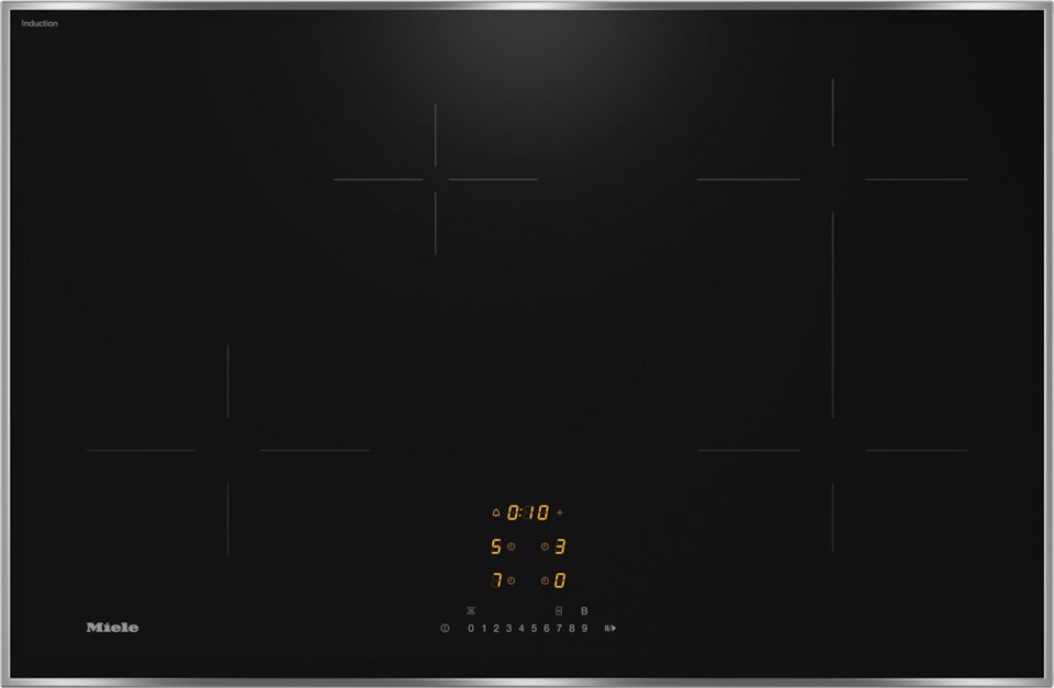 Miele KM 7373 FR Nero Da incasso 86 cm Piano cottura a induzione 4 Fornello(i)