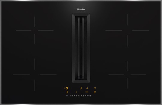 Miele KMDA 7272 FR-U Nero Da incasso 80 cm Piano cottura a induzione 4 Fornello(i)