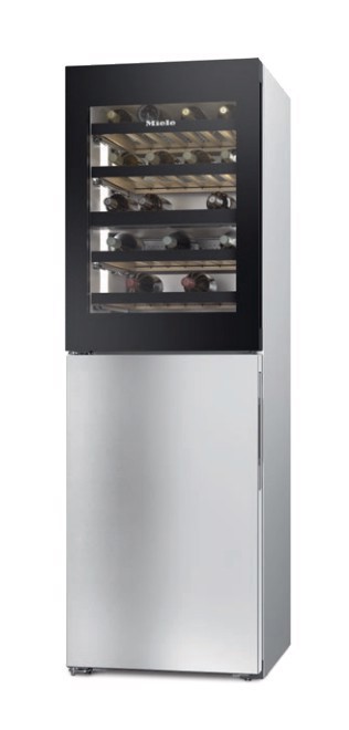 Miele KWNS 4784 DE Cantinetta vino con compressore Libera installazione Argento 44 bottiglia/bottiglie