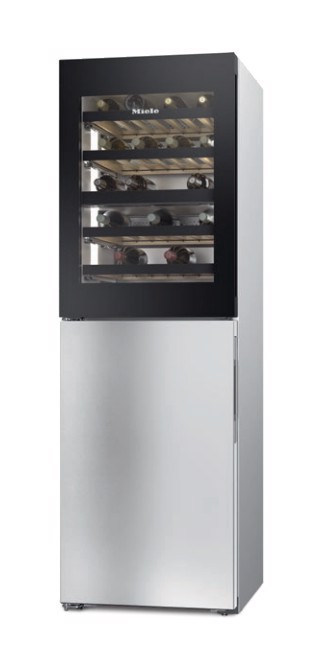Miele KWNS 4784 DE Cantinetta vino con compressore Libera installazione Argento 44 bottiglia/bottiglie