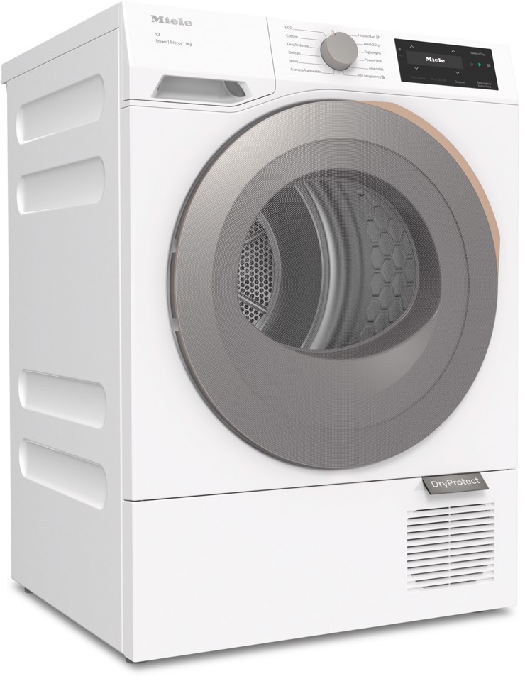 Miele TK740I WP asciugatrice Libera installazione Caricamento frontale 9 kg Bianco, Platino