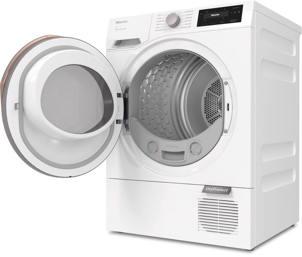 Miele TK740I WP asciugatrice Libera installazione Caricamento frontale 9 kg Bianco, Platino