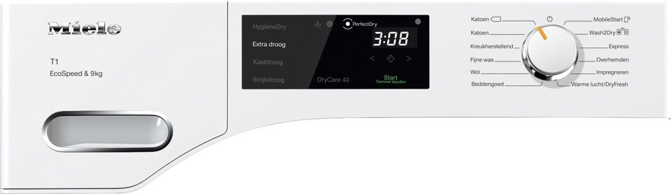 Miele TWH780WP EcoSpeed&9kg asciugatrice Libera installazione Caricamento frontale Bianco