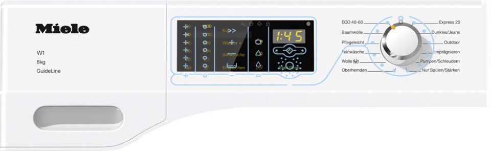 Miele WDD131 WPS GuideLine lavatrice Caricamento frontale 8 kg 1400 Giri/min A Bianco