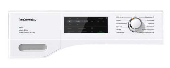 Miele WTI370 WPM lavasciuga Libera installazione Caricamento frontale Bianco