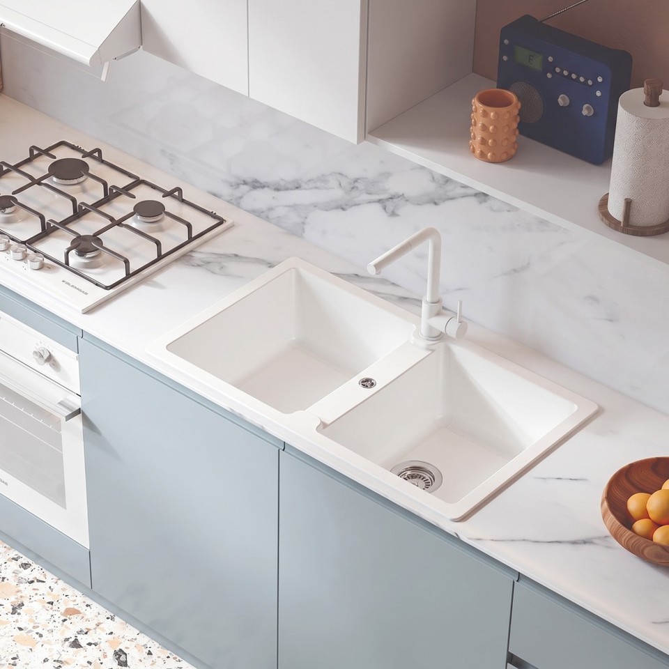 MISCELATORE CON CANNA A PONTE BIANCO OPACO